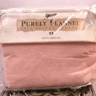 NWT FLANNEL SHEET SET Merona 4 Piece QUEEN Pre Shrunk Cotton PINK