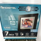 NIB Pandigital DIGITAL PHOTO FRAME 1 GB STORES 6400 iMAGES 3 Mats