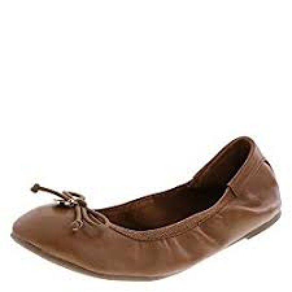 camel ballet flats