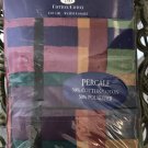 New KING PILLOWCASES Calypso MULTI COLOR PLAID No Iron Cotton Percale QTY 2