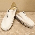 NWT Ladies SNEAKER MULES Athletic Shoes SIZE 11 WHITE Canvas Slip Ons