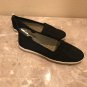 NEW Ladies SNEAKERS Slip On Flats SIZE 11 BLACK Canvas Shoes