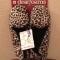 NWT Ladies Dearfoams SLIPPERS Shoes SIZE 11-12 ANIMAL PRINT Indoor/Outdoor
