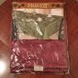 AUTUMN HARVEST TABLECLOTH Rectangle 52 x 70 CABERNET RED Damask NEW
