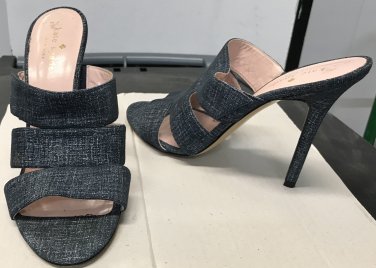 KATE SPADE Heels Ladies Slide Sandals BLUE DENIM Size 8 Shoes