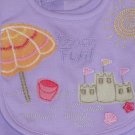 SONOMA GIRLS ROMPER AND BIB SIZE 0-3 MONTHS nwt