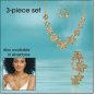 Avon 3 Piece Filigree Flower Necklace Gift Set ~ Silvertone Costume Jewelry