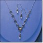 Avon Floral Collar Necklace & Earring Gift Set ~ Silvertone Costume Jewelry Christmas Retired