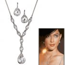 Avon Mod Faceted Necklace Gift Set ~ Necklace Pierced Earrings Jewelry Costume