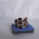 Avon Bejeweled Multi Row Ring Berry One Size Fits Most Size 6 to 8