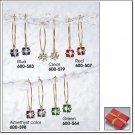 Avon Presents Hoop Earrings in Red Gift Box ~ Pierced ~ Clear Costume Jewelry Christmas Gift