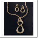 Avon SPARKLING LINK PENDANT NECKLACE GIFT SET Silvertone