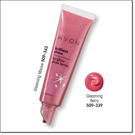 Avon BRILLIANT SHINE Lip Gloss Gleaming Berry Discontinued Lipgloss