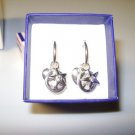 Avon Set Of Three Mix and Match Patriotic Earrings Heart Peace Sign Star