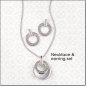 Avon Florence Gift Set Silvertone Necklace and Earrings