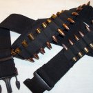 BULLET & 410 SHOTGUN Bandoleer Rifle or Pistol Ammo Belt for Hunting BLACK BULLET & 410 SHOTGUN Bandoleer Rifle or Pistol Ammo Belt for Hunting BLACK