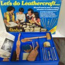 Vintage Tandy Let's Do Leathercraft Kit #5500 Incomplete But Includes ALL Tools Vintage Tandy Let's Do Leathercraft Kit #5500 Incomplete But Includes ALL Tools
