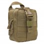NEW Vism MOLLE Tactical Rip-Away Medical EMT EMS IFAK Survival Pouch 7x4x3 TAN