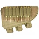NEW -RIGHT HAND Hunting Butt Stock SNIPER Rifle Ammo Cheek Rest Pouch COYOTE TAN