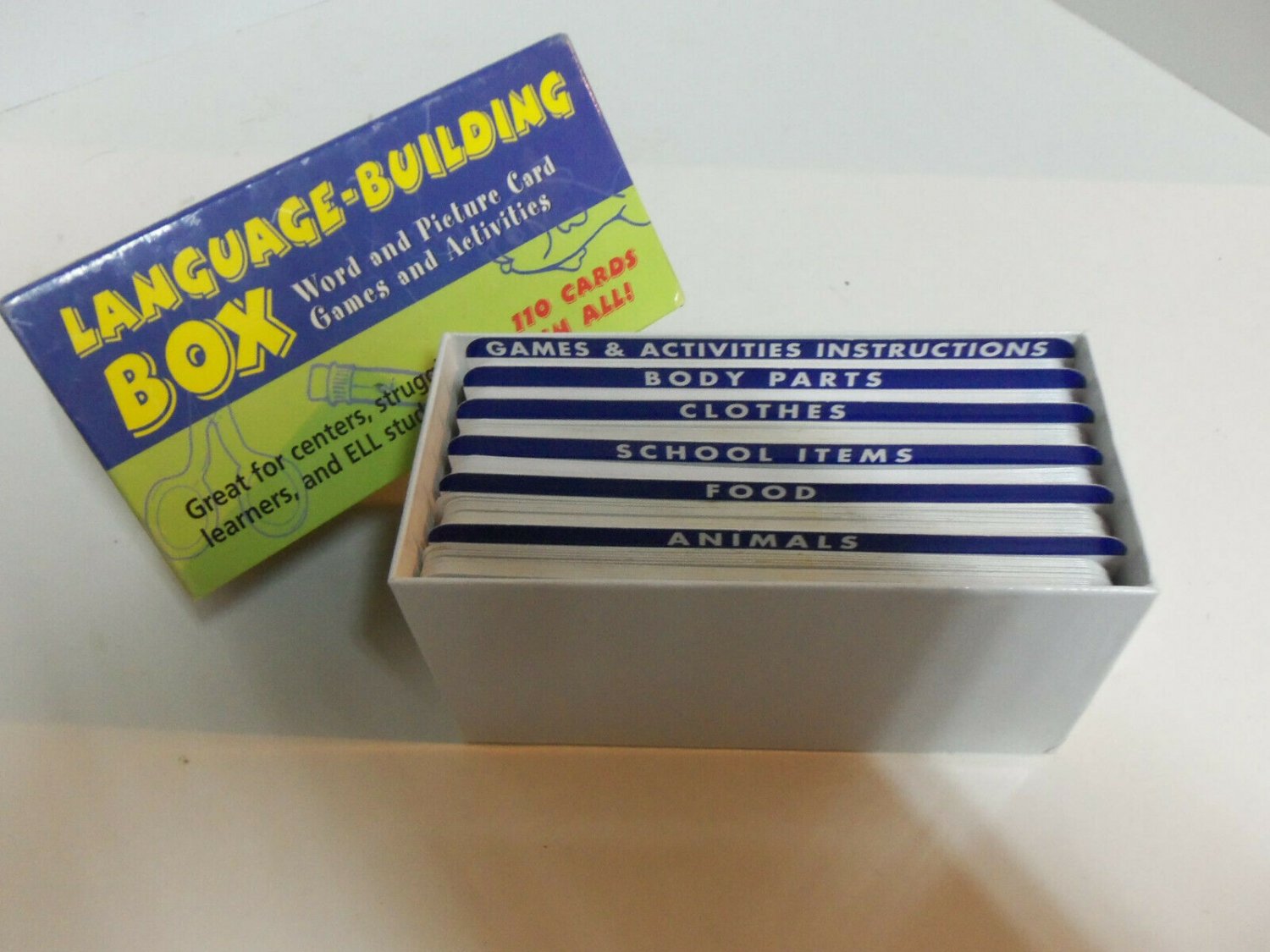 Language Building Box Word & Picture Card Game & Learning Activities COMPLETE