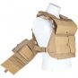 NEW Tactical Vital Modular MOLLE Plate Armor Carrier Vest - COYOTE DESERT TAN