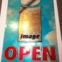 Vintage 1990s Image Comics Open Closed Chromium Un-Used Comic Shop Flip Sign