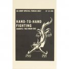US Army Special Forces Hand-To-Hand Fighting Tae Kwon Do Book Manual ST 31-204 US Army Special Forces Hand-To-Hand Fighting Tae Kwon Do Book Manual ST 31-204