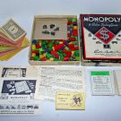 Vintage 1935 Parker Brothers Monopoly Game Rules Wood & Metal Pieces NO BOARD Vintage 1935 Parker Brothers Monopoly Game Rules Wood & Metal Pieces NO BOARD