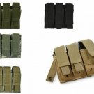 NEW Military Style Tactical Triple Pistol Mag Magazine MOLLE Pouch - SWAT BLACK