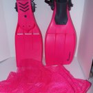 Dacor Turboflex SP Scuba Dive Womens Flipper Fins HOT PINK New Straps Size SMALL Dacor Turboflex SP Scuba Dive Womens Flipper Fins HOT PINK New Straps Size SMALL