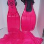 Dacor Turboflex SP Scuba Dive Womens Flipper Fins HOT PINK New Straps Size SMALL