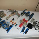 Vintage Star Wars LEGO Vader X-Wing Tie Fighter Vehicle Space Ship Figure LOT
