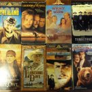 Lot of 8 Western VHS Tape Movies Tombstone Legends of Fall For Few Dollars More