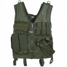 NEW Heavy Duty Military Assault Cross Draw MOLLE Tactical Vest OD OLIVE DRAB NEW Heavy Duty Military Assault Cross Draw MOLLE Tactical Vest OD OLIVE DRAB