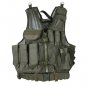 BIG & TALL 2XL/3XL Adjustable Assault Cross Draw MOLLE Tactical Vest COYOTE TAN