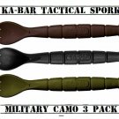 Ka-Bar Tactical Military Multicam SPORK Fork Spoon Knife 3pc SET Survival Campin Ka-Bar Tactical Military Multicam SPORK Fork Spoon Knife 3pc SET Survival Campin