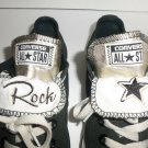 BLACK Converse Chuck Taylor All Star Women's Low Sneakers Double Tongue Size 7 BLACK Converse Chuck Taylor All Star Women's Low Sneakers Double Tongue Size 7