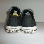 BLACK Converse Chuck Taylor All Star Women's Low Sneakers Double Tongue Size 7