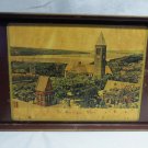 Vintage Cornell University Ithaca New York "Far Above Cayuga's Waters" Deco Tray