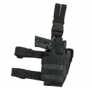 NEW Tactical Leg Thigh Drop Down Pistol w Light or Laser Holster SWAT BLACK