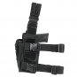 NEW Tactical Leg Thigh Drop Down Pistol w Light or Laser Holster SWAT BLACK
