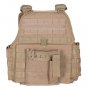 BIG & TALL 2XL/3XL Adjustable MOLLE Tactical Plate Carrier Vest OD OLIVE GREEN