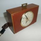Vintage 7x5 Retro Sessions Wood Electric Decorative Mantle Alarm Clock WORKS