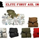 Elite First Aid M3 Trifold IFAK EMT CLS Medic Bag Medical KIT w Supplies OD GREE