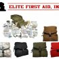 Elite First Aid M3 Trifold IFAK EMT CLS Medic Bag Medical KIT w Supplies OD GREE