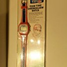 NEW Vintage Team NFL Bulova Sportstime Football PATRIOTS Digital Alarm Watch NIP