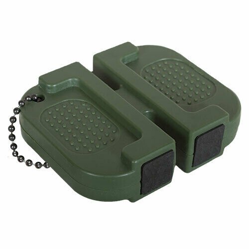 NEW Tactical Compact Portable Knife Sharpener Ceramic Fine & Carbide Coarse OD