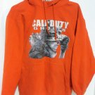 Playstation COD Call of Duty Ghosts Orange Hoodie Sweatshirt Shirt Size M Medium