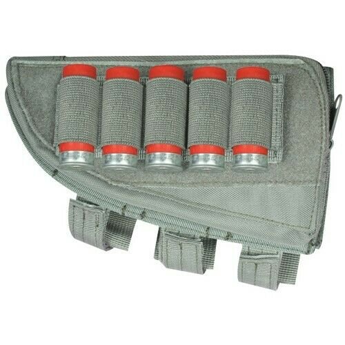 NEW - LEFT HAND Hunting Butt Stock Shotgun Ammo Cheek Rest Pouch FOLIAGE GREEN