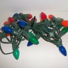 Vintage Decorative Christmas Tree or House Large Glass Bulb Lights Approx 8 Feet Vintage Decorative Christmas Tree or House Large Glass Bulb Lights Approx 8 Feet